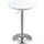 Homcom Bartisch Metall, ABS-Lackierung Weiß Ø61 x 76-97 cm, Esszimmer, Barmöbel, Bartische