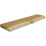 holz4home® holz4home Schwebendes Wandregal aus Eiche 80cm mit Baumkante Natur