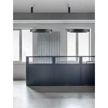 Nova Luce Morbido 1-flg. Ø 80 cm schwarz