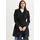 bonprix Trenchcoat aus Baumwolle, schwarz, Gr.42, Charmanter Trenchcoat mit abnehmbarem Bindegürtel, 2-Reiher