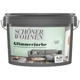 SCHÖNER WOHNEN-Farbe Trendstruktur Wandfarbe Glimmerfarbe  (Flash Mint, 2,5 l, Matt, Art Effekt: Glitzer-Optik)