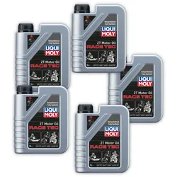 5x 1L LIQUI MOLY 21633 Motoröl 2T Motoroil Race Tec 2 Takt Rennsport Racing