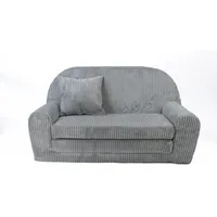 FORTISLINE Kindersofa Rosalia Mini 78 x 45 x 40 cm Textil hellgrau