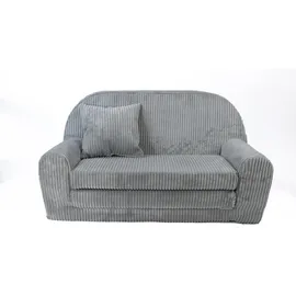 FORTISLINE Kindersofa Rosalia Mini 78 x 45 x 40 cm Textil hellgrau