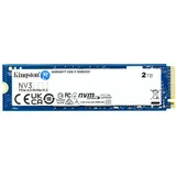 Kingston NV3 2TB NVMe SSD Gen4 M.2 2280 2000GB interne SSD (2 TB) M.2" 6000 MB/S Lesegeschwindigkeit, 5000 MB/S Schreibgeschwindigkeit, PCIe 4.0 NVMe, effiziente M.2 Technik, 3D NAND