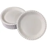 LogiPack GeRo 100 flache Pappteller weiß rund Durchmesser 18 cm