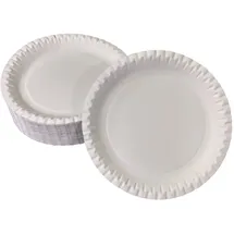 LogiPack GeRo 100 flache Pappteller weiß rund Durchmesser 18 cm