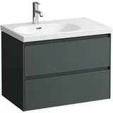 Laufen LANI für LUA Waschtischunterbau, 2 Schubladen, SoftClose, für WT-Ablage rechts, 750x515x445mm, H4035921122661, Farbe: Verkehrsgrau