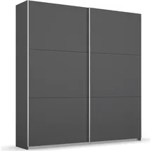 Rauch Schwebetürenschrank »AURELIO Kleiderschrank Garderobe TOPSELLER«, 3 verschiedene Ausstattungsvarianten Griffe aus Metall MADE IN GERMANY, grau