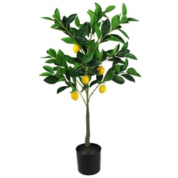 Kunstpflanze Kunstbaum Zitronenbaum Zitrone, Arnusa, Höhe 80 cm, Zimmerpflanze fertig im Topf