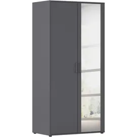 Rauch Drehtürenschrank VOYAGER 93 x 194 x 53 cm Grau