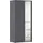 Rauch Drehtürenschrank VOYAGER 93 x 194 x 53 cm Grau