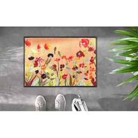 Wash+Dry Fußmatte Wildflowers 40x60 cm, - BL 40x60 cm