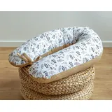 LOOLAY Stillkissen 170 cm Blumen Braun