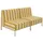 Oviala Modulares niedriges Gartenmöbel-Set 2 Plätze Gelb