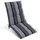 Beautissu Niedriglehner Auflage 100 x 50 x 8 cm Anthrazit Gestreift 1 St.