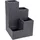 Hti-Living Blumentopf 40 x 40 x 60 cm Grau