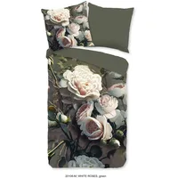 PURE luxury collection Wendebettwäsche »White Roses«, Mikrofaser, 135x200, 2