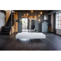KAWOLA Sofa CANE Schlafsofa Daybed Stoff cremeweiß