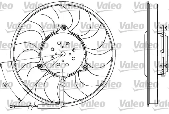 VALEO Lüfter, Motorkühlung 698611 für Audi (FAW)