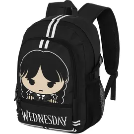 Karactermania Wednesday Cute-Fan Fight Rucksack 2,2 Grau