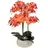 Atmosphera Créateur d'intérieur Künstliche Orchidee im Topf Sanae orangefarbener zementtopf h65cm