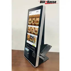 Blitzkasse Kassensystem mit 21" SelbstBedienungs-Terminal für Gastronomie und Imbiss, SB-Kiosk, SB-Terminal SB-Kasse