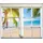 Queence Wandsticker QUEENCE "Strand", beige (natur), B:40cm H:60cm T:0,1cm, Wandtattoos, Wandsticker, Wandbild, selbstklebend, 3D, Fenster
