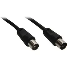 Tecline Koaxialkabel schwarz 0,5m (11509)