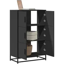 vidaXL Highboard Schwarz 68x35x106,5 cm Holzwerkstoff und Metall