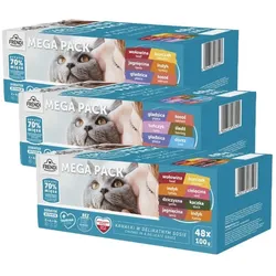 Frendi Sachets für Katzen Fleisch und Fisch in Sauce 144x100g