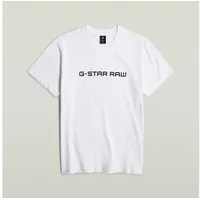 G-Star T-Shirt »Corporate script logo r t«, Gr. XXL, white, , 81755047-XXL