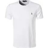 Ralph Lauren Slim Fit, T-Shirt aus reiner Baumwolle, Weiss, S