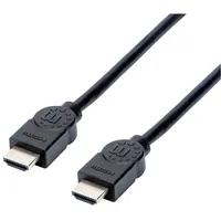 Manhattan HDMI Anschlusskabel HDMI-A Stecker, HDMI-A Stecker 1.50m schwarz,