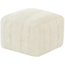 Gray & Jones Sitzpouf  Cap Ferrat , beige , Maße (cm): B: 50 H: 35