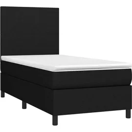 vidaXL Boxspringbett 100 x 200 cm Schwarz