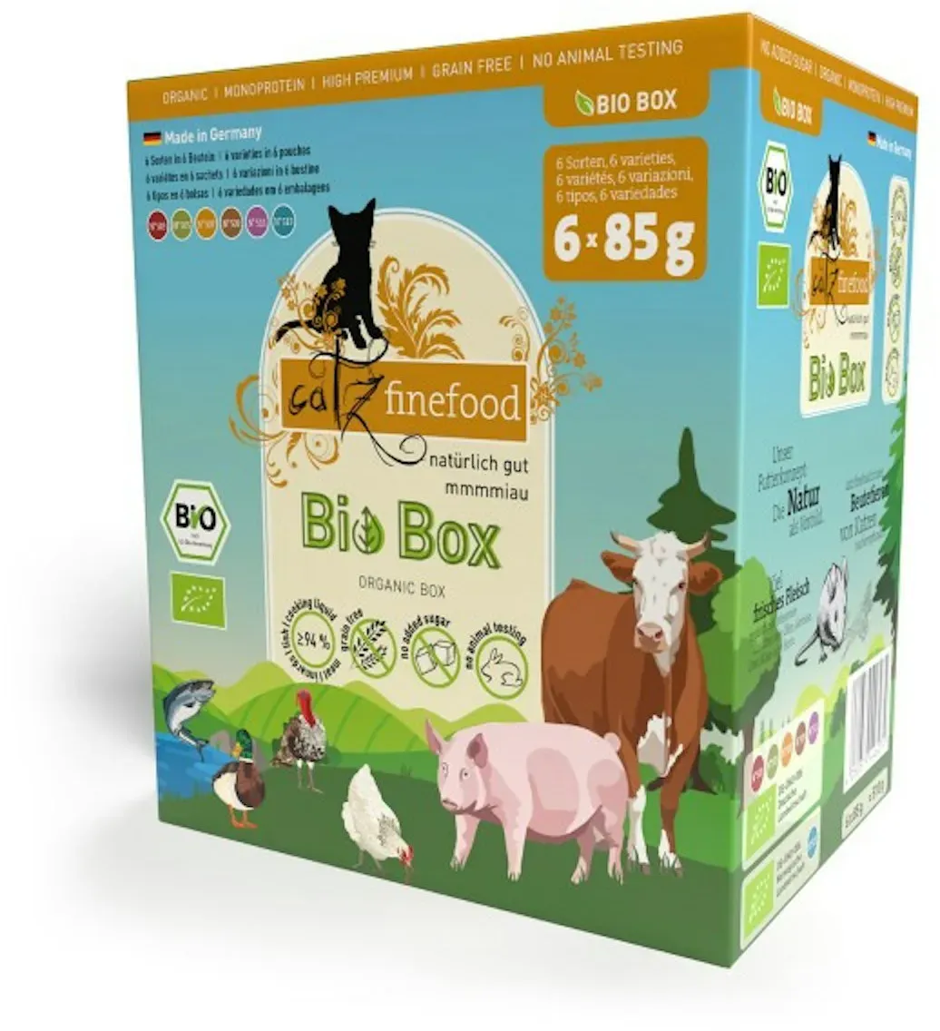 catz finefood Bio No.503-513 6x85g Multipack Katzennassfutter