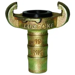 Klauenkupplung, Temperguss, max. PN 10 bar, DN 19,SLW 25mm, Drehbar: Nein