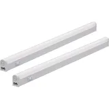 Oktaplex lighting Oktaplex LED Riga 2er Set Küche 28cm Warmweiß 3000K, 230V mit Schalter