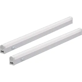 Oktaplex lighting Oktaplex 2x Riga LED Unterbauleuchte Küche 28cm Warmweiß