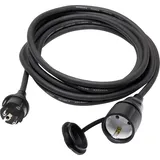 Sygonix SY-5044438 Strom Verlängerungskabel 16 A Schwarz 3.00 m H07RN-F 3G 1,5 mm2