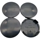 4X N23 Nabendeckel 60mm Trägerkappe ohne Emblem Nabenkappe N23S Schwarz