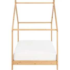 Beliani Kinderbett Orlu 90 x 200 cm Kiefernholz hellbraun