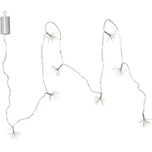 MARELIDA LED Lichterkette Blume 2,1 m Silber