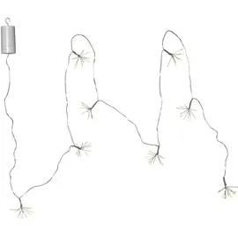 MARELIDA LED Lichterkette Blume 2,1 m Silber