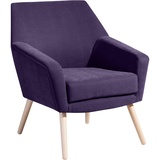 Max Winzer Sessel Alegro Veloursstoff violett