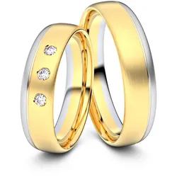 Trauringe Wiesbaden 585er Gelb-/Weiflgold - 6091
