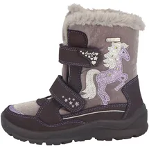 Lurchi Mädchen 63l1073004 Schneestiefel, Aubergine, 28 EU Weit