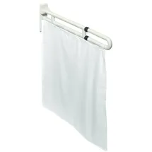 Hewi Duschvorhang 801 801,52 x 100 cm weiß/silber