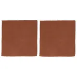 Asa Selection Spültücher 2er Set Baumwolle 30 x 30 cm Braun